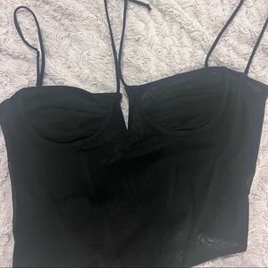 M boutique black corset!